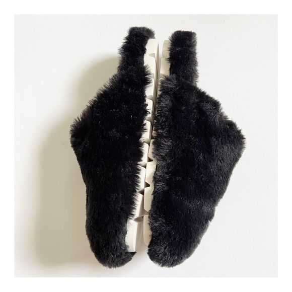 J Slides Scarlett Faux Fur Slippers size 7 - Picture 7 of 10